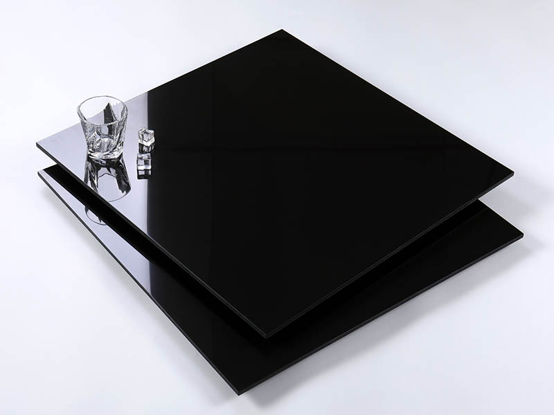 Solid Black Polished Porcelain Tiles丨NB6000