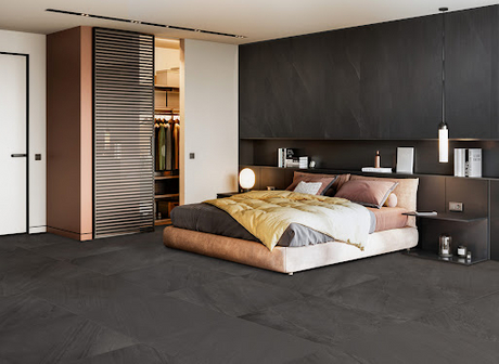 Are Black Tiles Good For Bedroom, Black Laminate Flooring Bedroom
