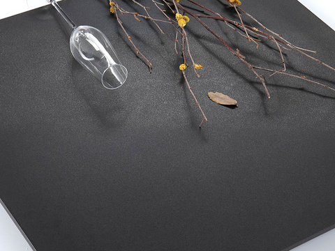 Solid Black Lappato Porcelain Tiles丨BMP6001