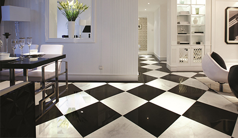 Know the Reason Why Black Tiles Suitable for Dining Room