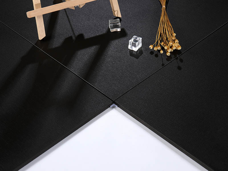 super black fabric porcelain tile