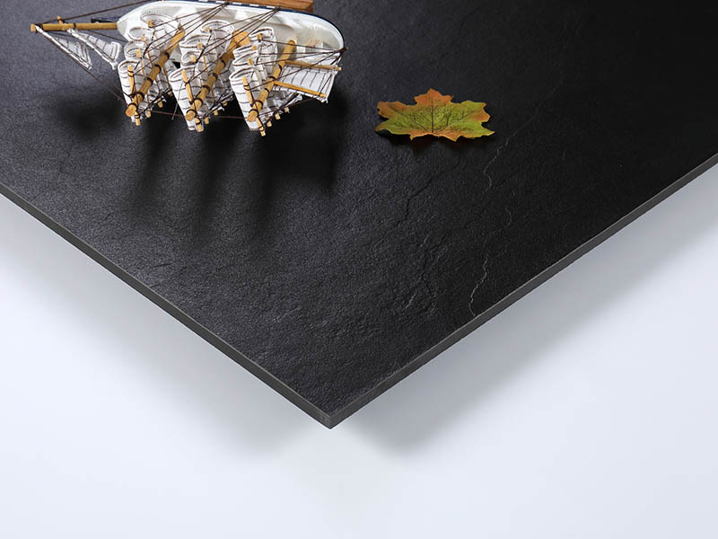black porcelain tile