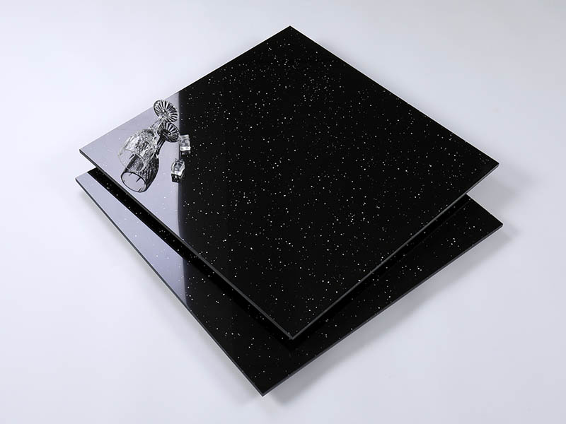 Super Black with White Crystals Porcelain Tiles丨NB6501